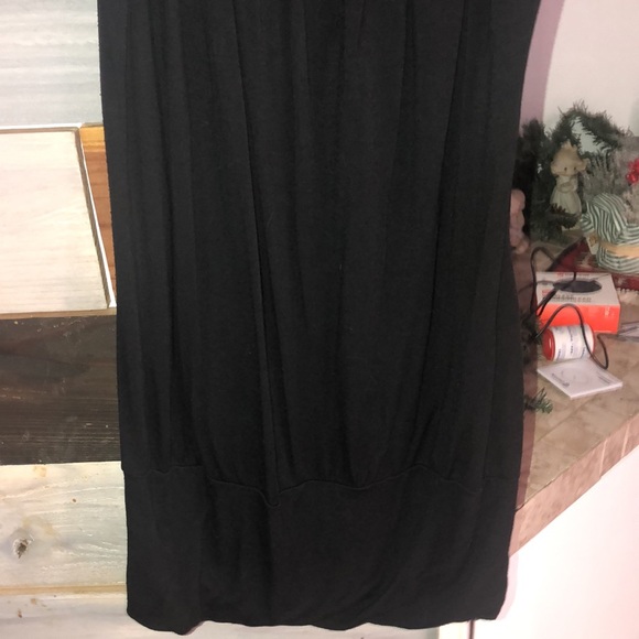 Mini Black Dress with Beads - Large size - Picture 3 of 9